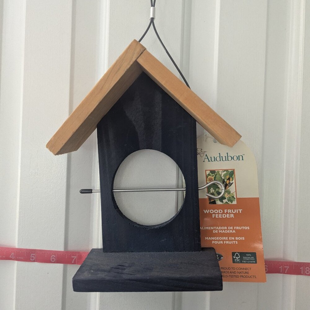 Audubon Wood Fruit Bird Feeder